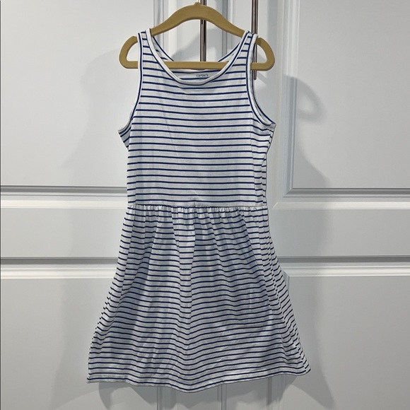Carter's Navy and White Striped Casual Dress - Picture 1 of 2
